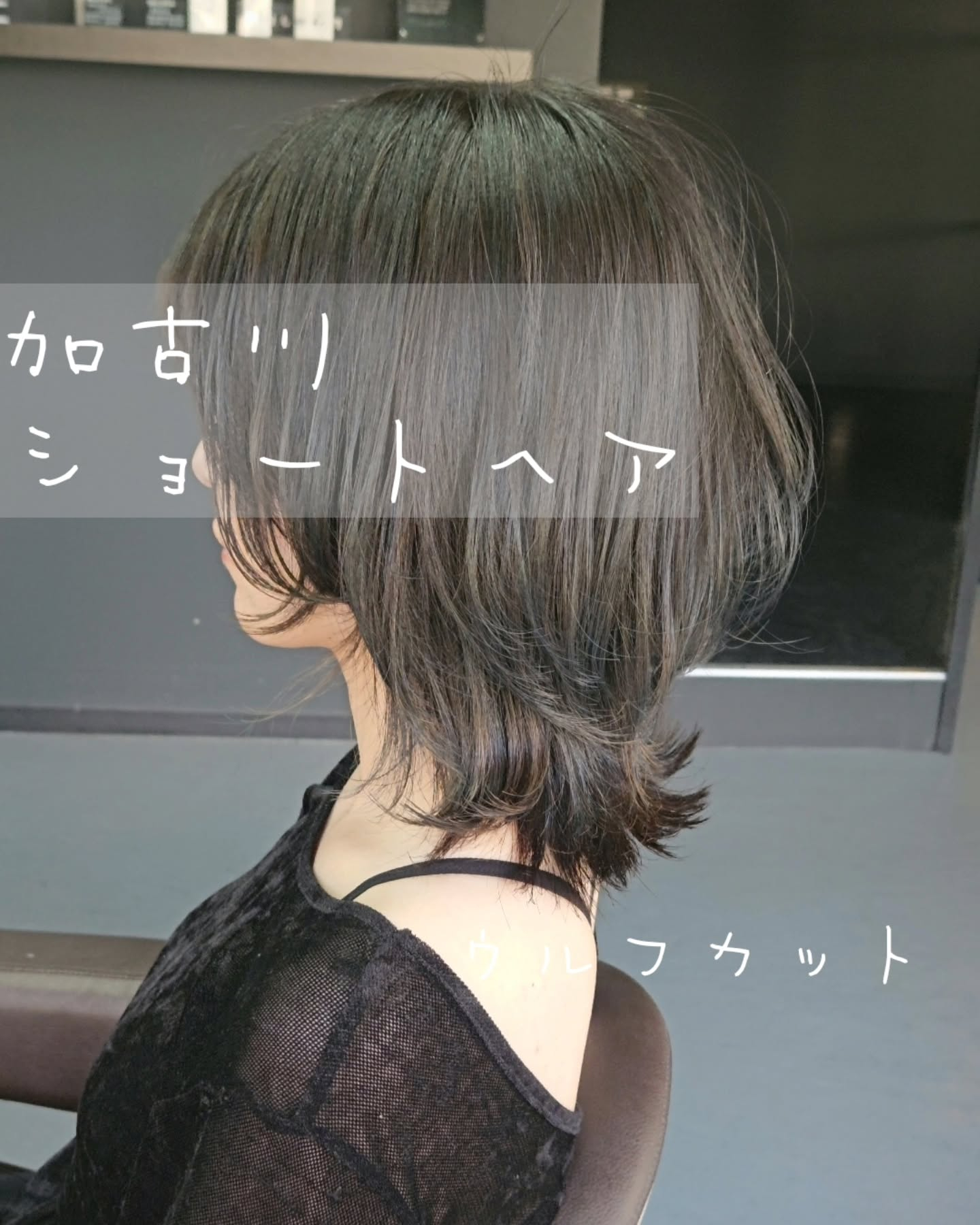 ウルフカットとヘアカラー